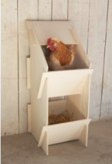 Hühner Legenest aus Holz unmontiert, 30x