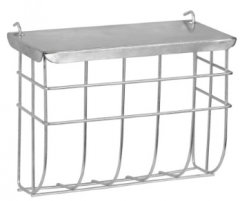 Kerbl Metallheuraufe mit Deckel 25x17cm