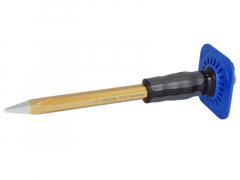 MAURERMEIßEL SPITZ 300 MM MIT HANDSCHUTZ