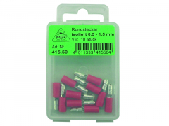 KABELSCHUHE RUNDSTECKER BLAU