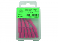 KABELSCHUHE RUNDSTECKHÜLSE BLAU