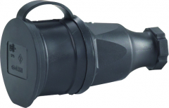 Schuko-Kupplung,Gummi-Ausführ.