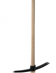 Kreuzhacke 1,5kg m. Stiel und