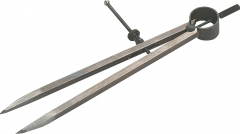 Zirkel mit Feder 200mm,