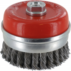 Topfbürste 100mm,Stahl,gezopft