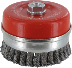 Topfbürste 120mm,Stahl,gezopft